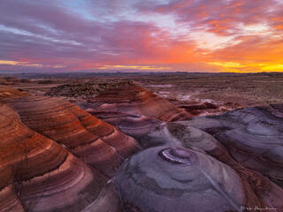 Bentonite Hills Sunrise