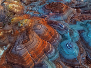 Bentonite Hills Aerial