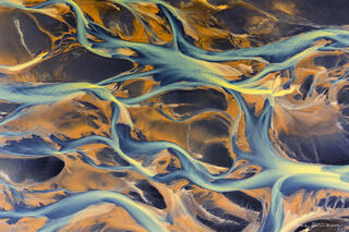 Colorful Braided Rivers