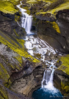 Markarfljotsgljufur Canyon Waterfalls
