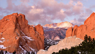 Pikes Peak from the Garden of the Gods