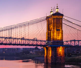 Roebling South Tower at Dawn