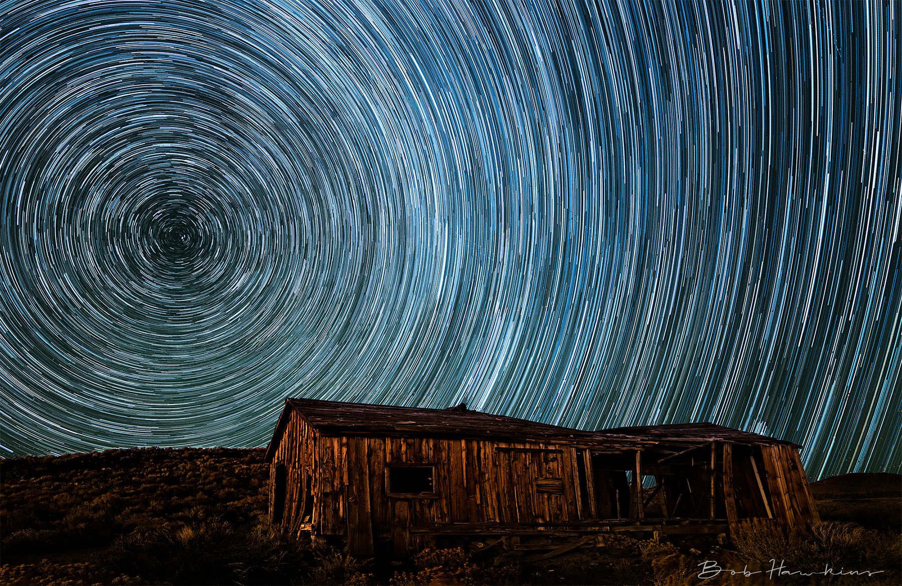 Telegraph Shack Star Trails